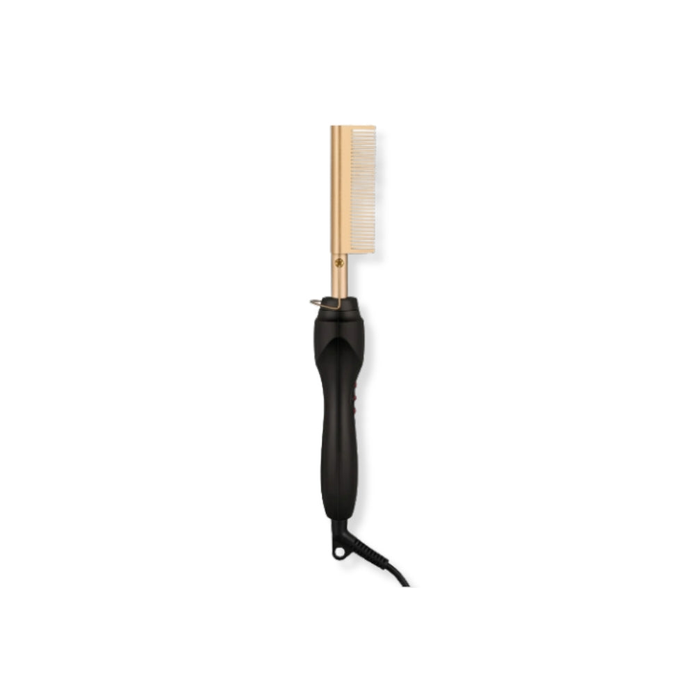 Novara Beauty 2 in 1 Hot Comb Straightener - Fast Heating Travel Anti-Scald