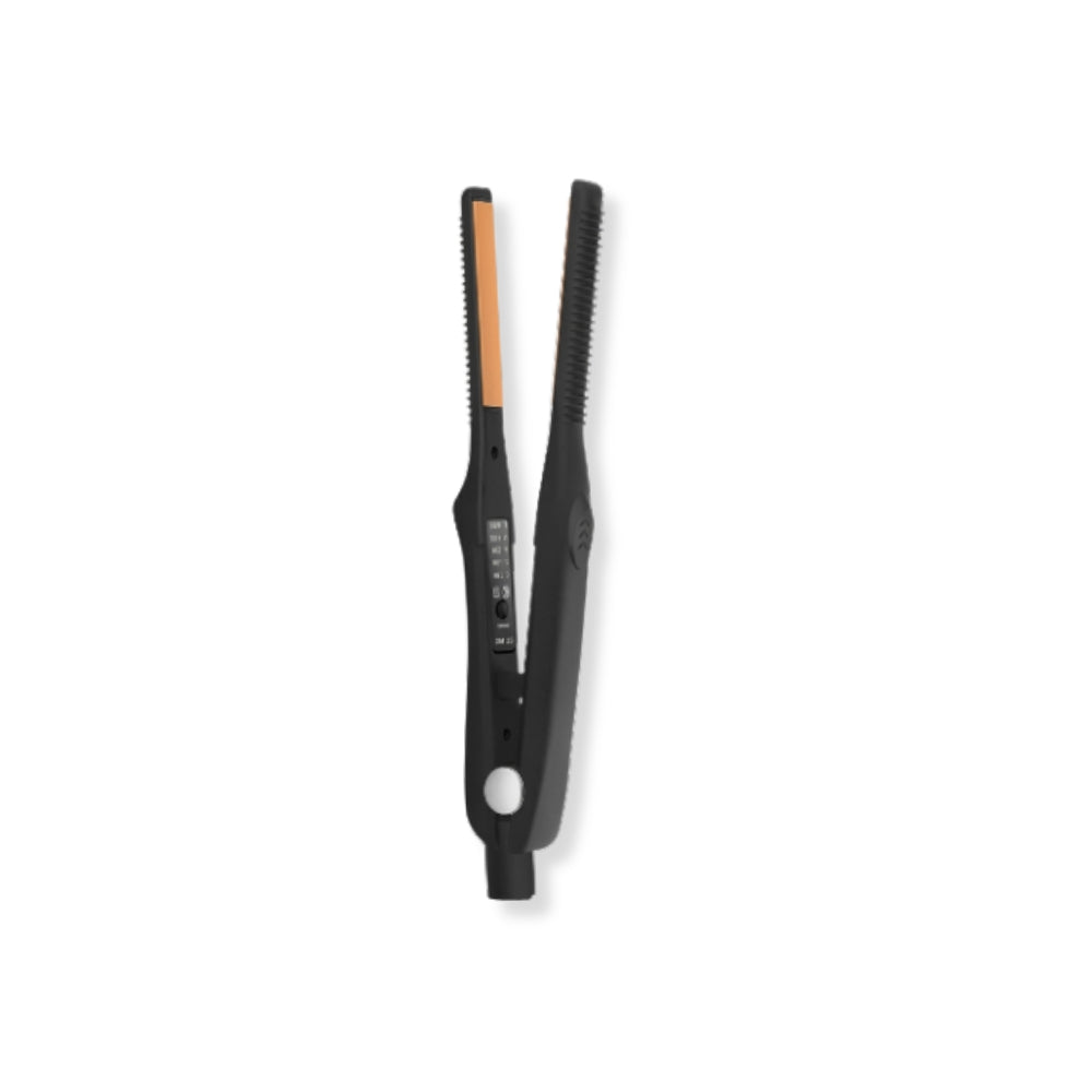 Novara Beauty 2-in-1 Mini Straightener - Ceramic Curling Iron & Beard Tool