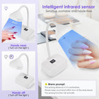 Novara Beauty Wireless LED UV Nail Lamp - 360° Bendable & Rechargeable