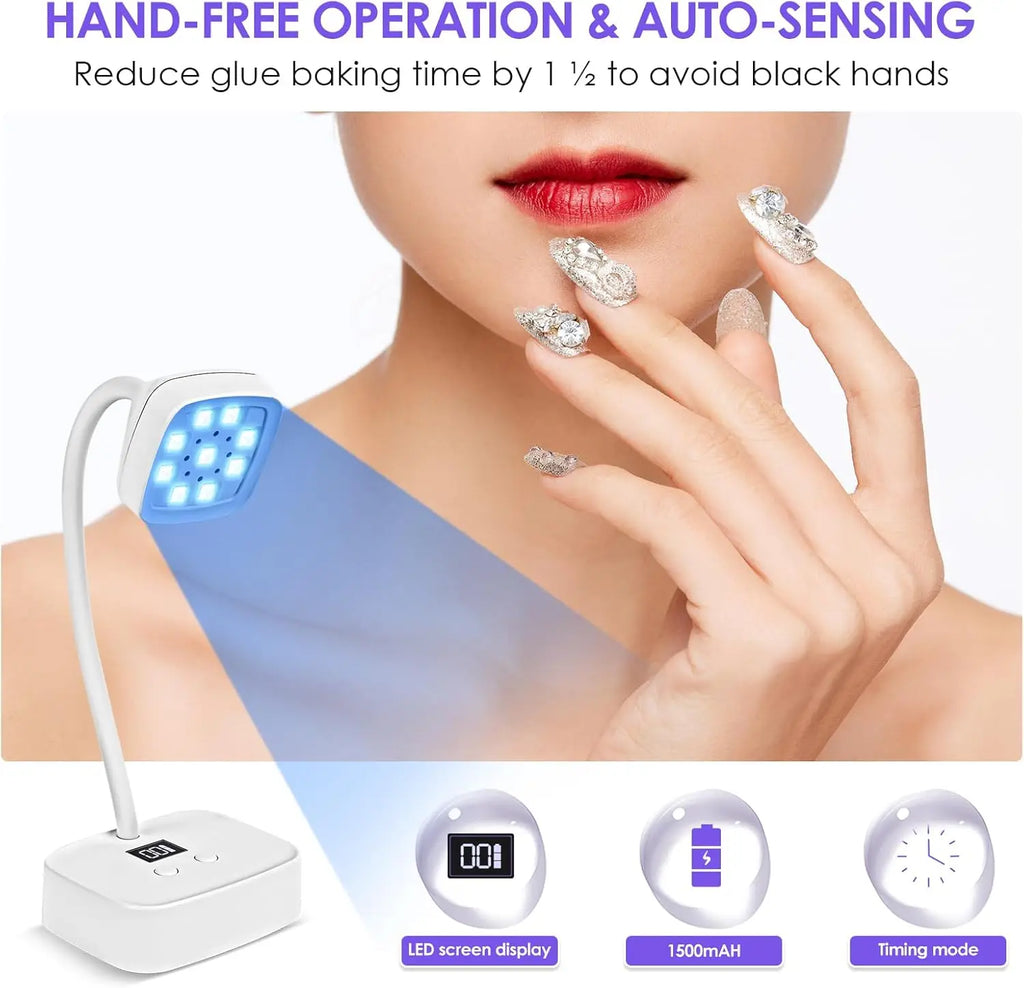 Novara Beauty Wireless LED UV Nail Lamp - 360° Bendable & Rechargeable