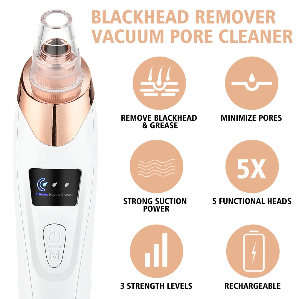 Novara Beauty Blackhead Remover - 65KPa Vacuum Pore Cleaner