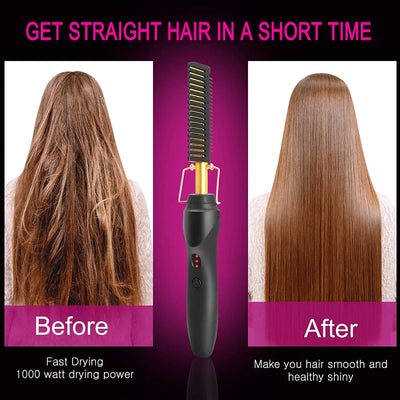 2-in-1 Hot Comb Straightener