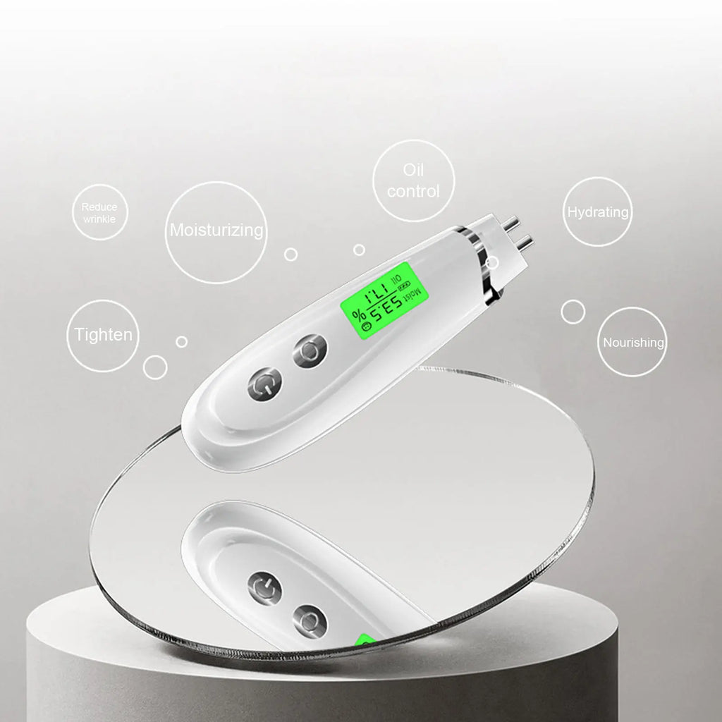 Face Skin Detector Portable Skin Analyzer Skin Detector White Facial Moisture Tester Detector Skin Oil Content Moisture Analyzer