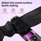 Mini Hair Straightener Comb Set Features A Built-In 2000mAh-3600mAh USB Rechargeable Lithium Battery, 10W Negative Ion Heating, Three Adjustable Temperature Settings, And Is A Portable, Heat-Resistant Styling Tool Suitable Fo