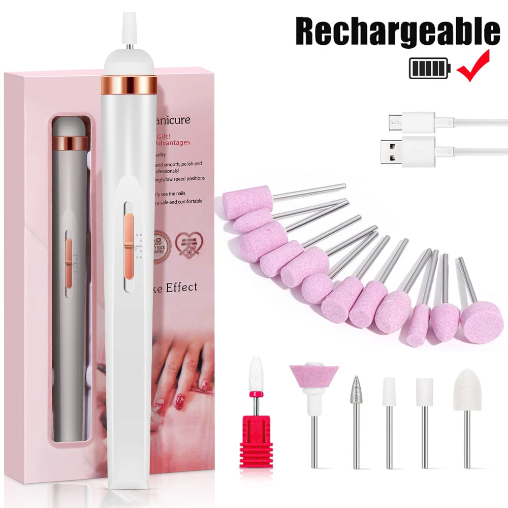 Novara Beauty Electric Nail Drill - 4 Speed Manicure & Pedicure Kit