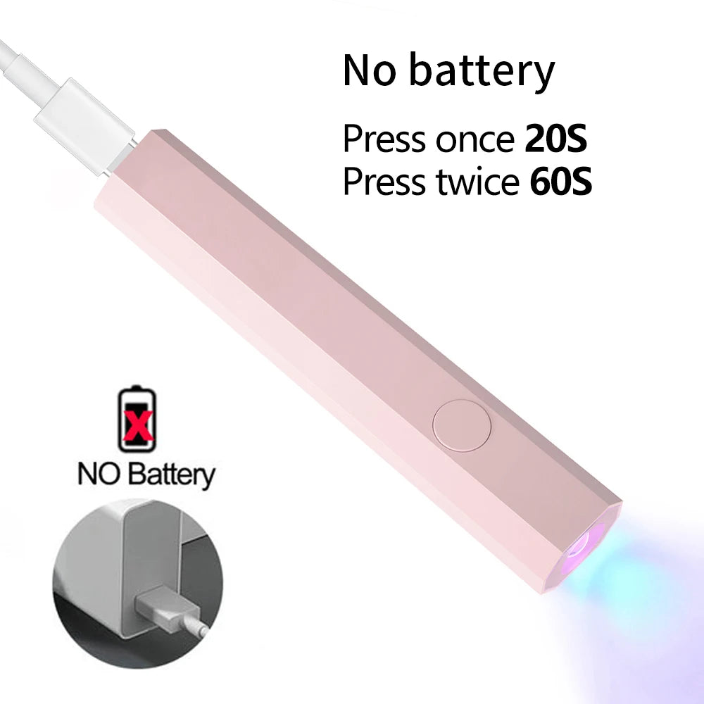 Novara Beauty Mini UV Nail Lamp - LED Cure for Gel Polish Manicure