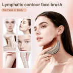 Novara Beauty Lymphatic Contour Face Brush - Drainage Massager Tool