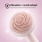 Novara Beauty Electric Silicone Facial Brush - Vibration & Roller Massager