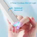 Novara Beauty Mini UV Nail Lamp - LED Cure for Gel Polish Manicure