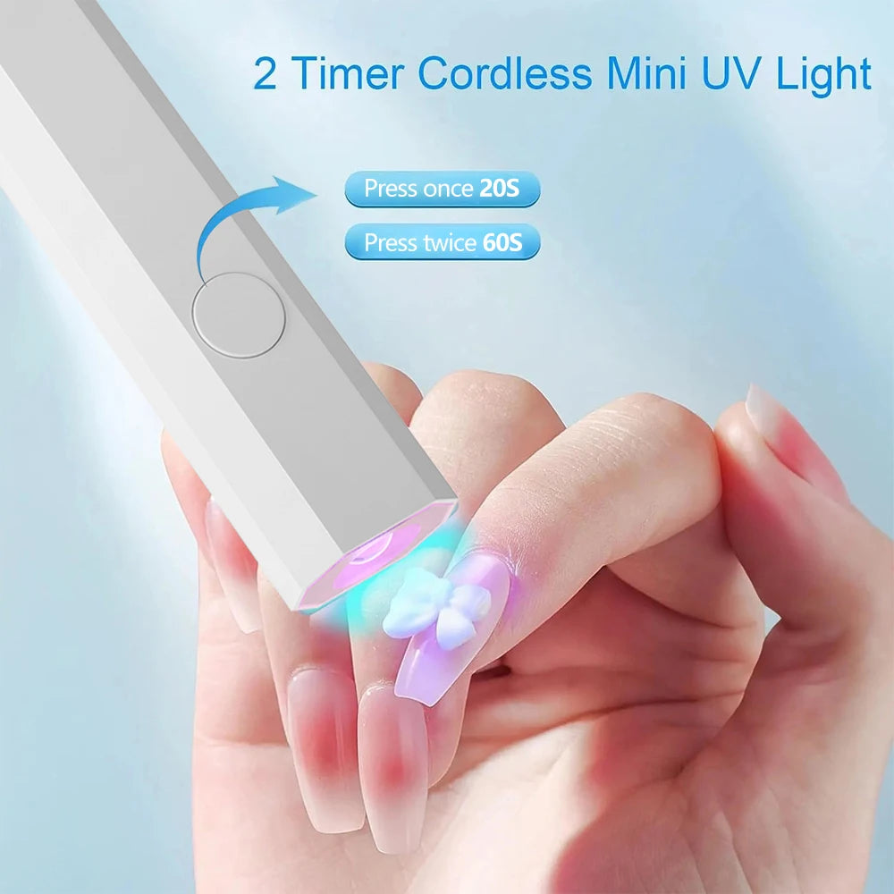 Novara Beauty Mini UV Nail Lamp - LED Cure for Gel Polish Manicure