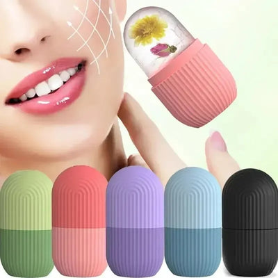 Silicone Ice Cube Tray Face Massager