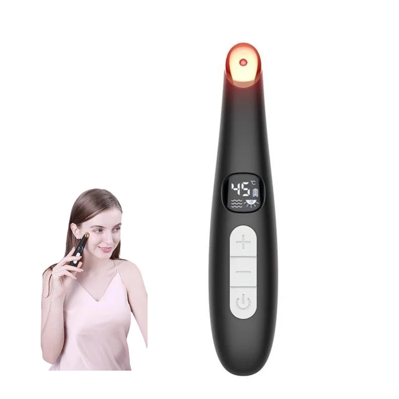 3 in 1 Eye Massager Wand Eye Lift Wand Beauty Device with Vibration Red Light for Dark Circle Puffiness and Fine Lines