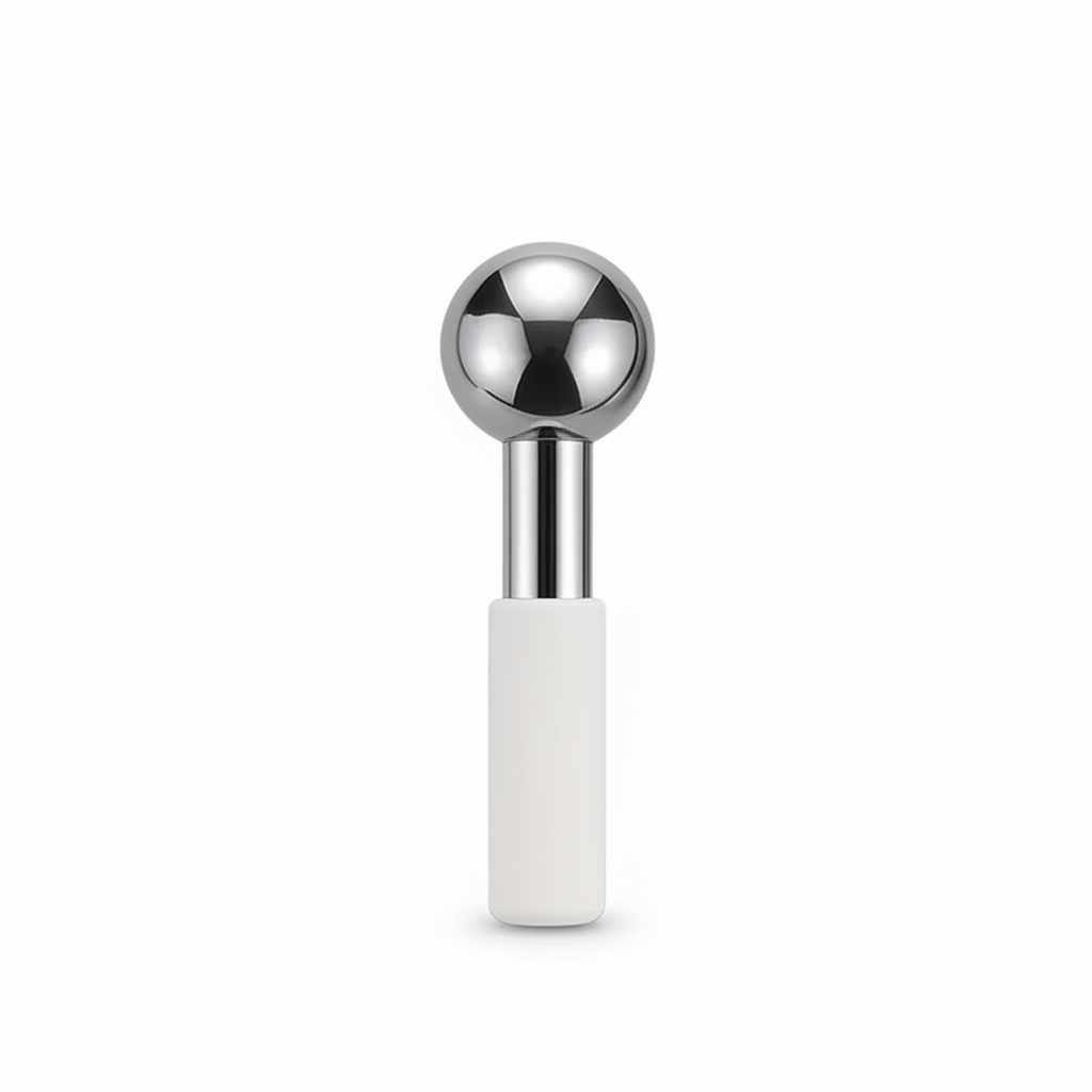 Novara Beauty Stainless Steel Ice Globes - Cooling Facial Massage Set