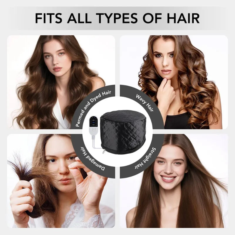 Waterproof Hair Oil Cap Adjustable Temperature Suitable for Deep Conditioning Home Salon SPA Hair Care