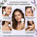 New Purple Pink Crystal Jade Facial Roller Ball Massager Face Lift and Tighten Beauty Device Neck Massage Ball Skin Care Tools