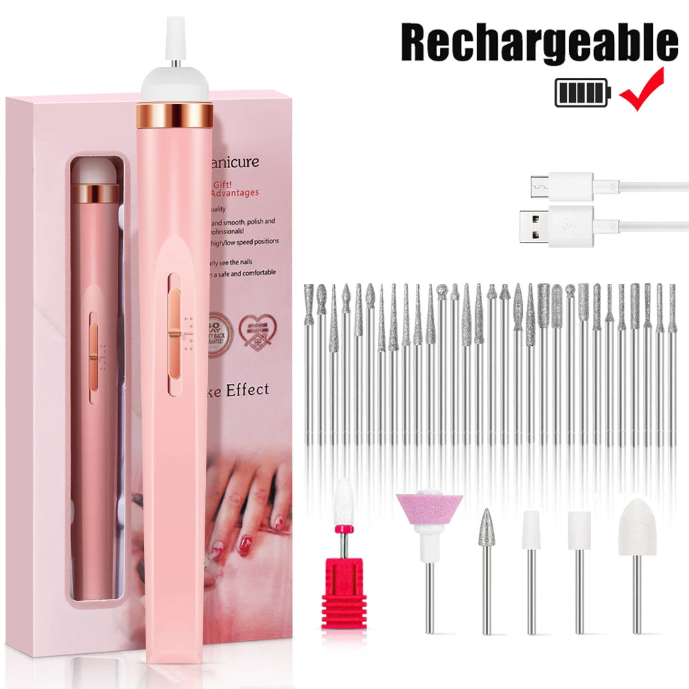 Novara Beauty Electric Nail Drill - 4 Speed Manicure & Pedicure Kit