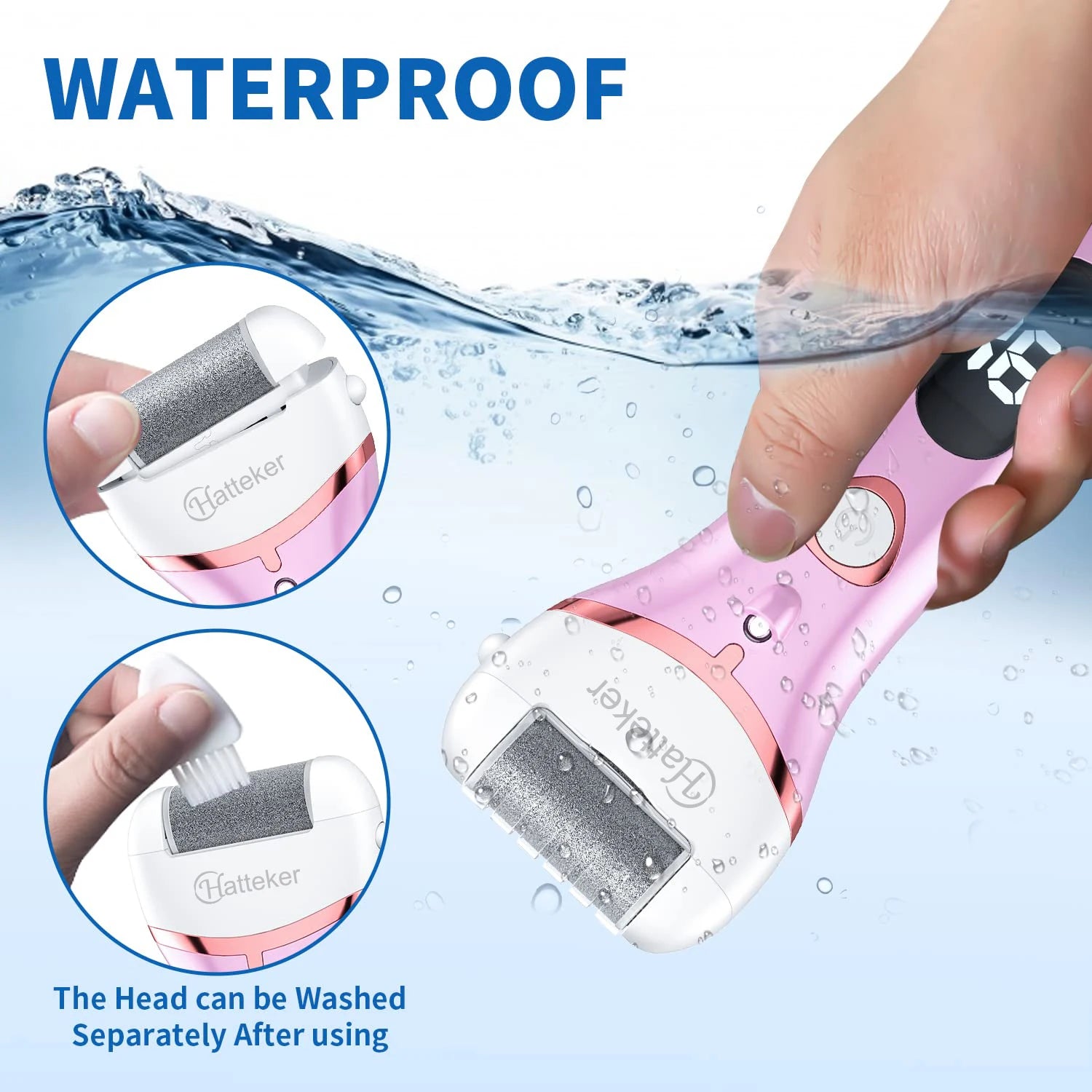Novara Beauty Electric Foot File - 3 Speed Callus Remover & Pedicure Tool