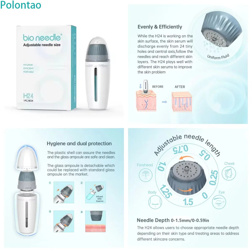 Novara Beauty Derma Stamp Microneedle - 0.25mm Skin Care Tool