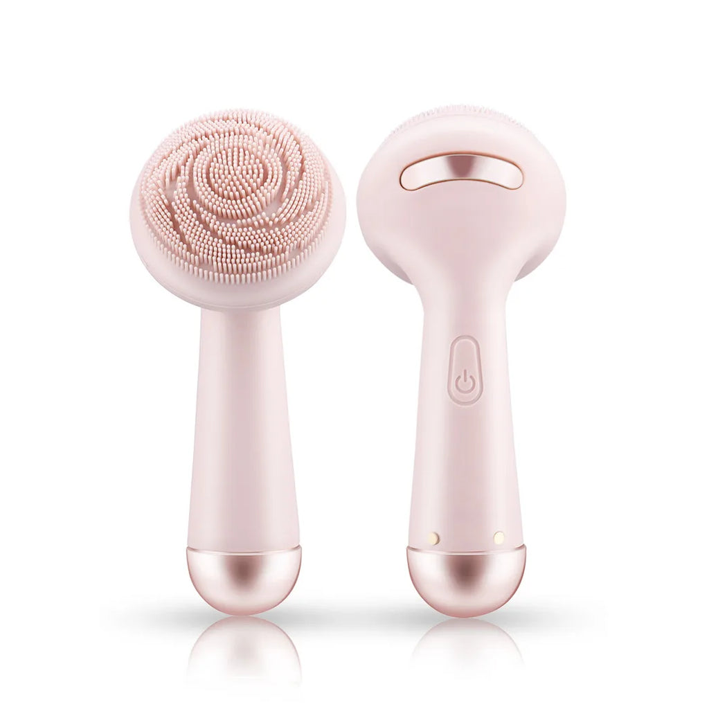 Novara Beauty Electric Silicone Facial Brush - Vibration & Roller Massager