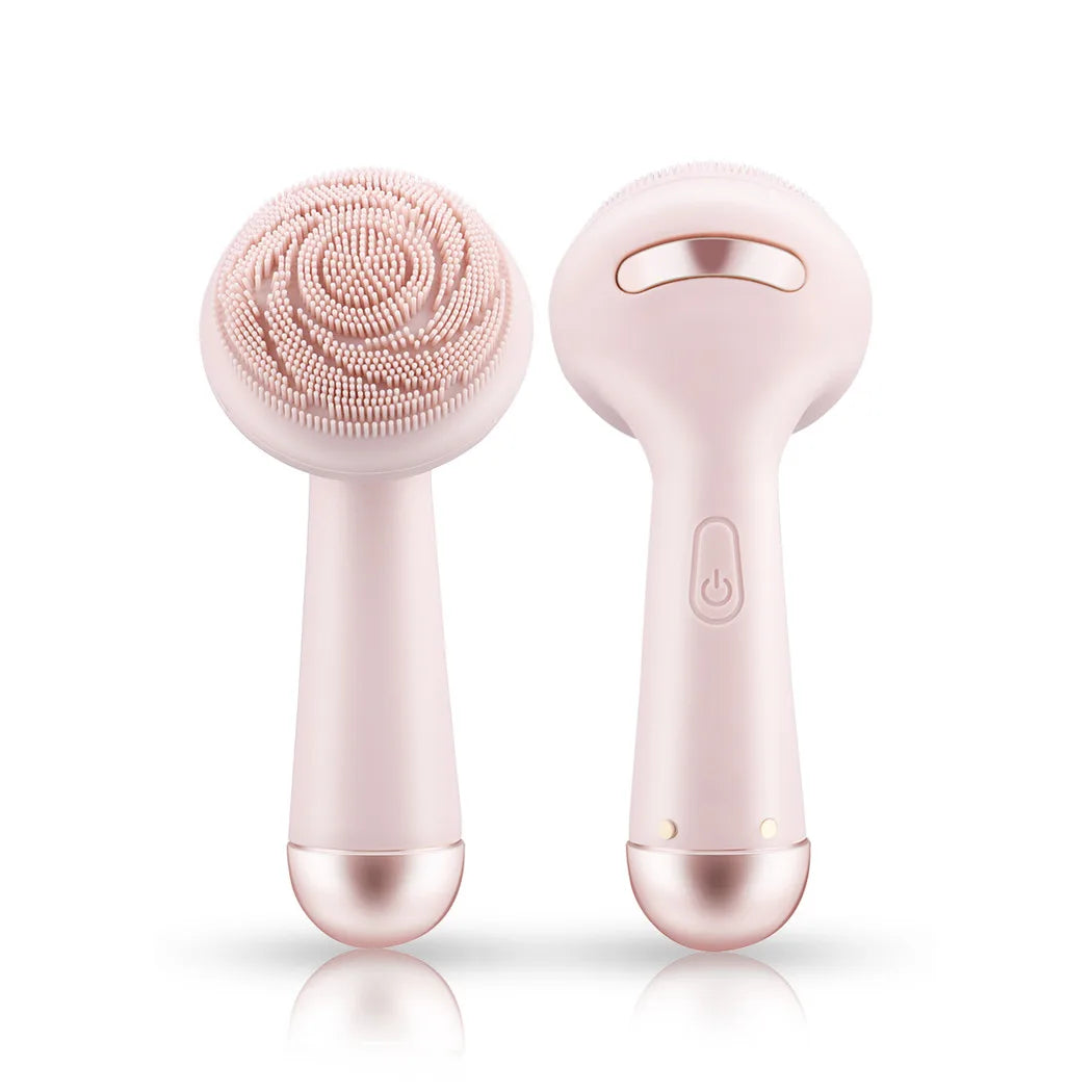 Novara Beauty Electric Silicone Facial Brush - Vibration & Roller Massager