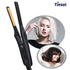 Novara Beauty 2-in-1 Mini Straightener - Ceramic Curling Iron & Beard Tool