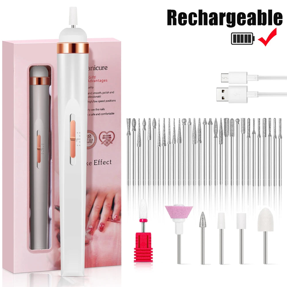 Novara Beauty Electric Nail Drill - 4 Speed Manicure & Pedicure Kit