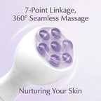 New Purple Pink Crystal Jade Facial Roller Ball Massager Face Lift and Tighten Beauty Device Neck Massage Ball Skin Care Tools