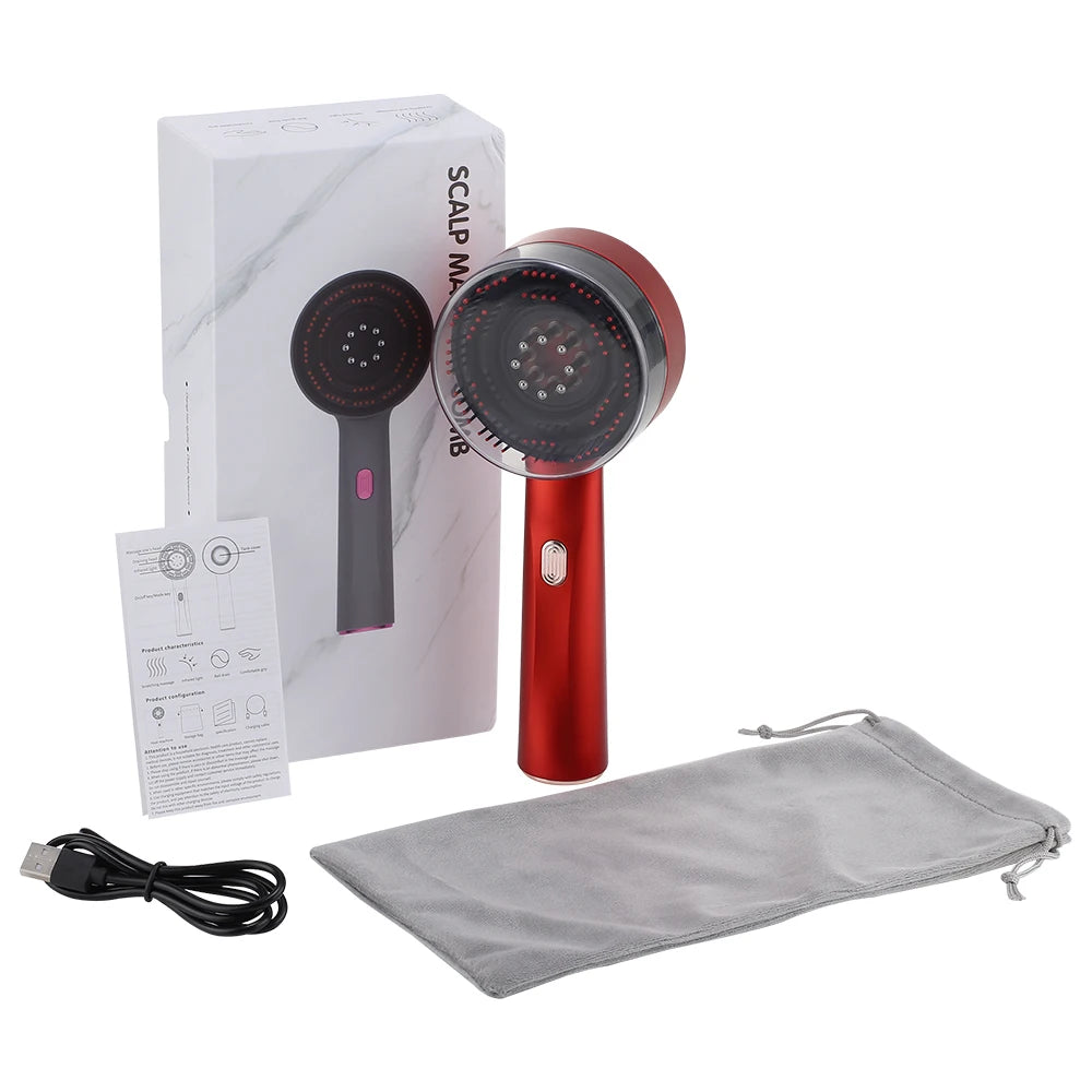 Novara Beauty Electric Scalp Massage Comb - Anti Hair Loss & Growth Care