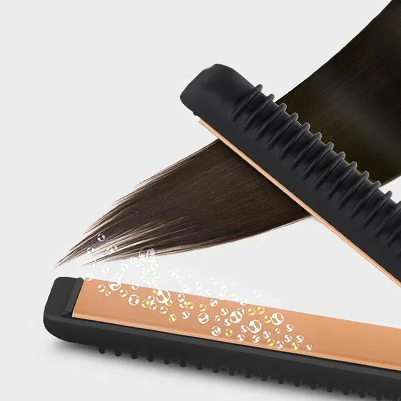 Novara Beauty 2-in-1 Mini Straightener - Ceramic Curling Iron & Beard Tool