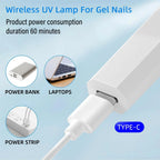Novara Beauty Mini UV Nail Lamp - LED Cure for Gel Polish Manicure