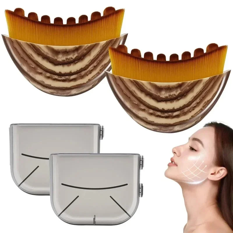 Novara Beauty Lymphatic Contour Face Brush - Drainage Massager Tool