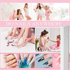 Novara Beauty Mini UV Nail Lamp - LED Cure for Gel Polish Manicure