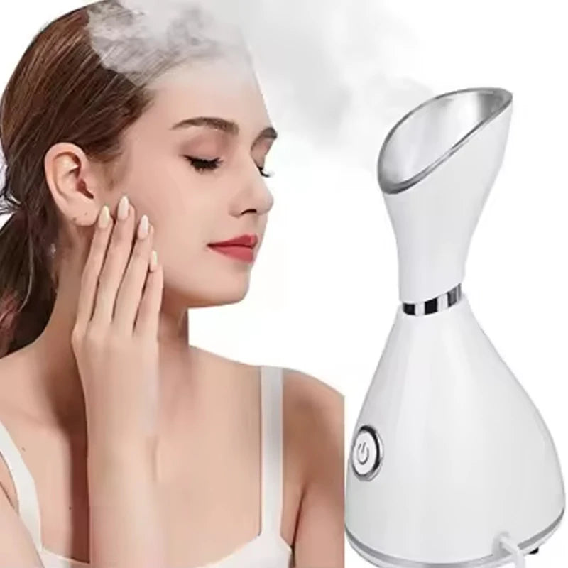 Face Steamer Deep Clean Moisturizing Steaming Face Skin Care Hot Cold Sprayer Facial Steamer Spa Care Sauna Sprayer