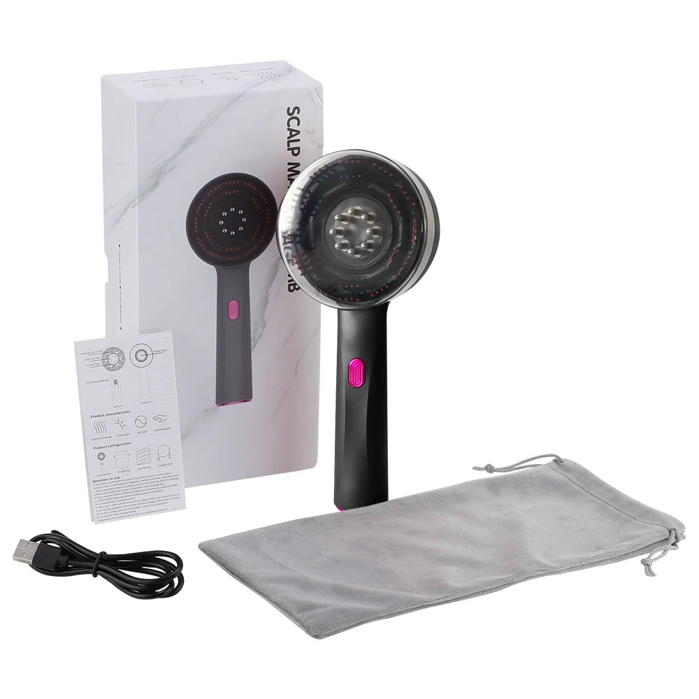 Novara Beauty Electric Scalp Massage Comb - Anti Hair Loss & Growth Care