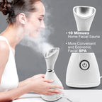 Face Steamer Deep Clean Moisturizing Steaming Face Skin Care Hot Cold Sprayer Facial Steamer Spa Care Sauna Sprayer