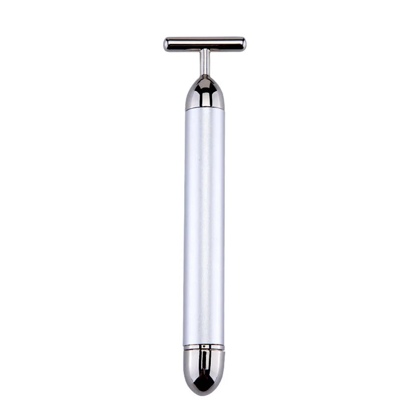 Novara Beauty 24K Gold Face Lift Roller - T-Shaped Vibrating Massager