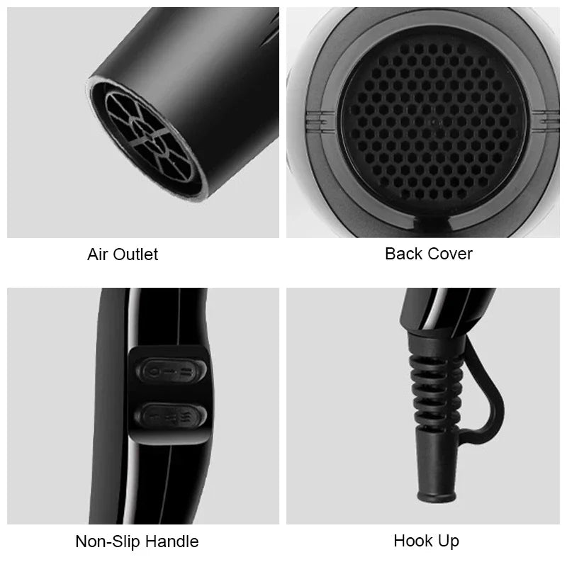 Novara Beauty 2200W Professional Hair Dryer - Ionic Fast Heating Blow Dryer
