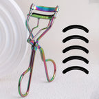 Novara Beauty Stainless Steel Eyelash Curler - 5 Silicone Pads Set