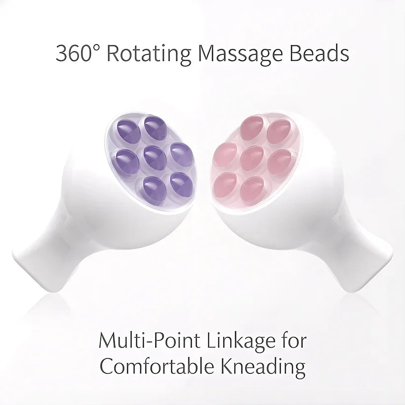 New Purple Pink Crystal Jade Facial Roller Ball Massager Face Lift and Tighten Beauty Device Neck Massage Ball Skin Care Tools