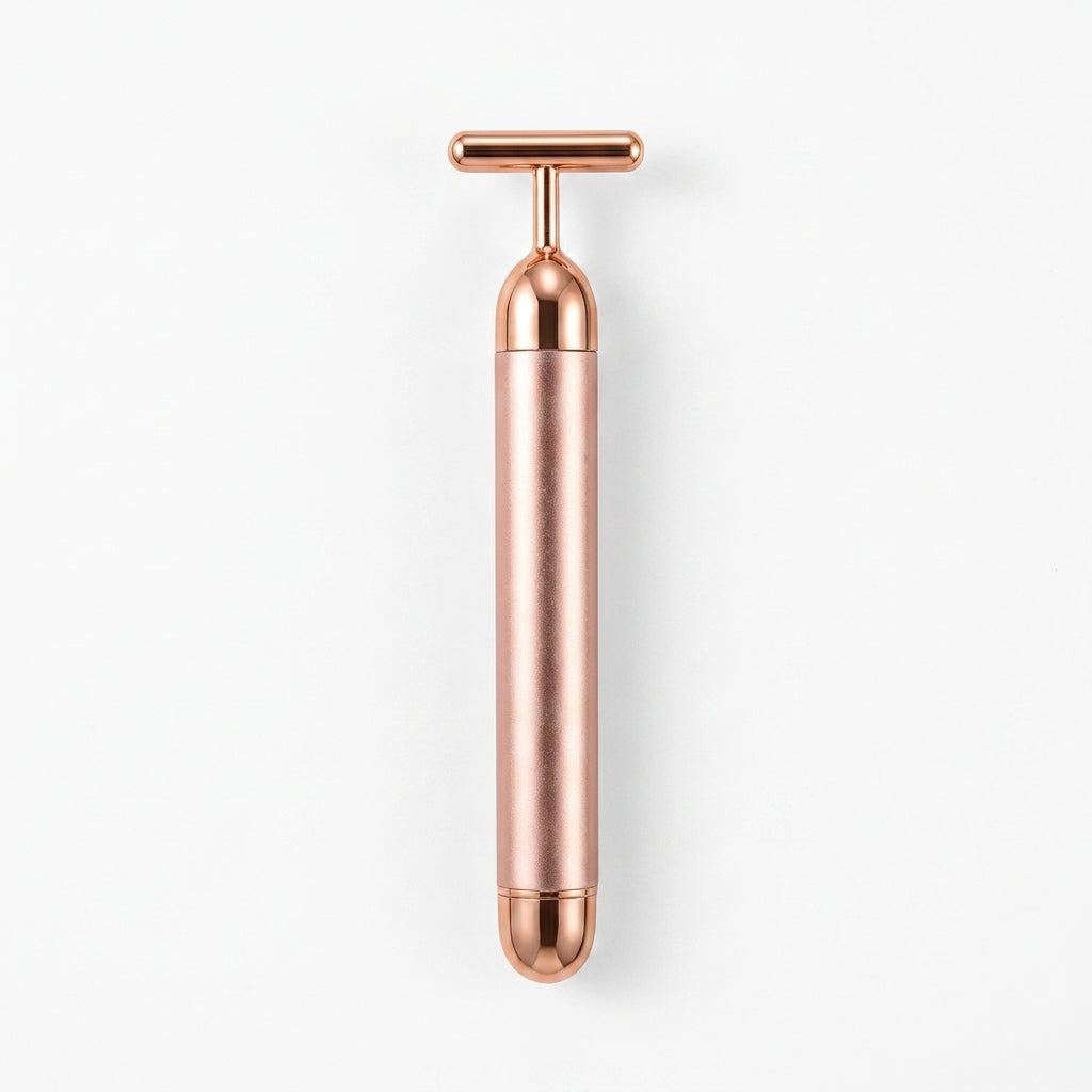 Novara Beauty 24K Gold Face Lift Massager - T-Shaped Bar