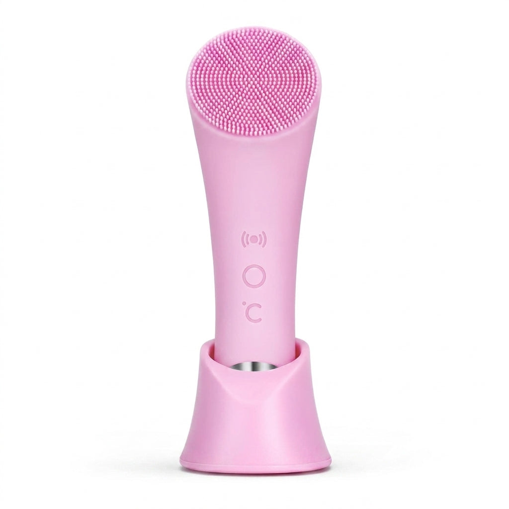 Novara Beauty Silicone Facial Cleansing Brush - Heat Massage & 5 Speeds